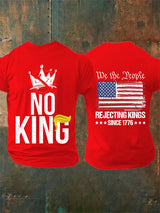 🔥Buy 3 Get 15% Off🔥Men's  No Kings Print T-Shirt