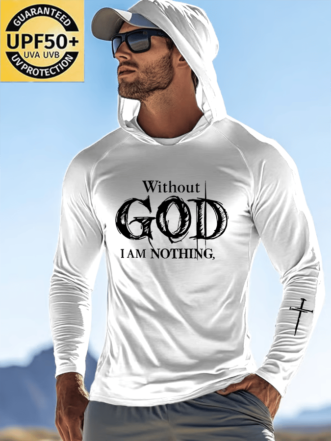 🔥Buy 3 Get 15% Off🔥Men's Faith Outdoor Sun Protection Breathable Cool Hooded Sun Protection Long Sleeve Top