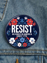 Unisex No Kings Button