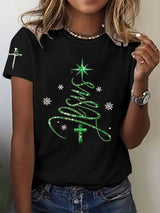 Women's Casual Christmas Jesus T-shirt