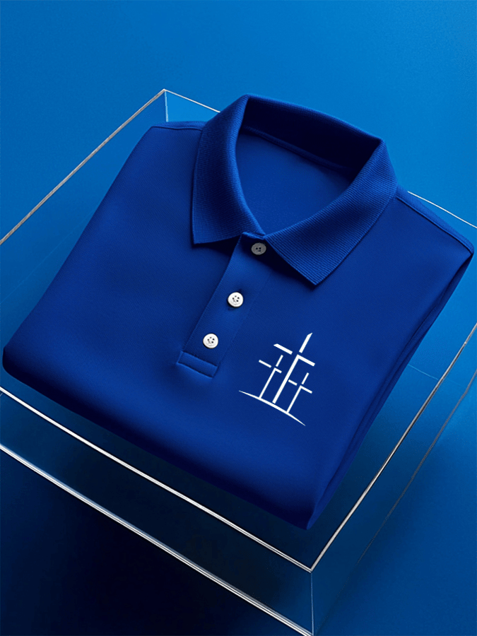 🔥Buy 3 Get 15% Off🔥Men's Faith Printed Casual Polo Shirt