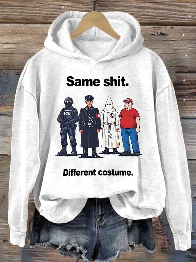 🔥Buy 3 Get 15% Off🔥Women's  Same shit Different costume  Print  Hoodie