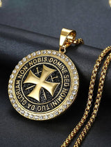 Vintage Crusader Templar Diamond Necklace