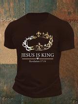 Men's  Jesus Is King Christian  T-Shirt
