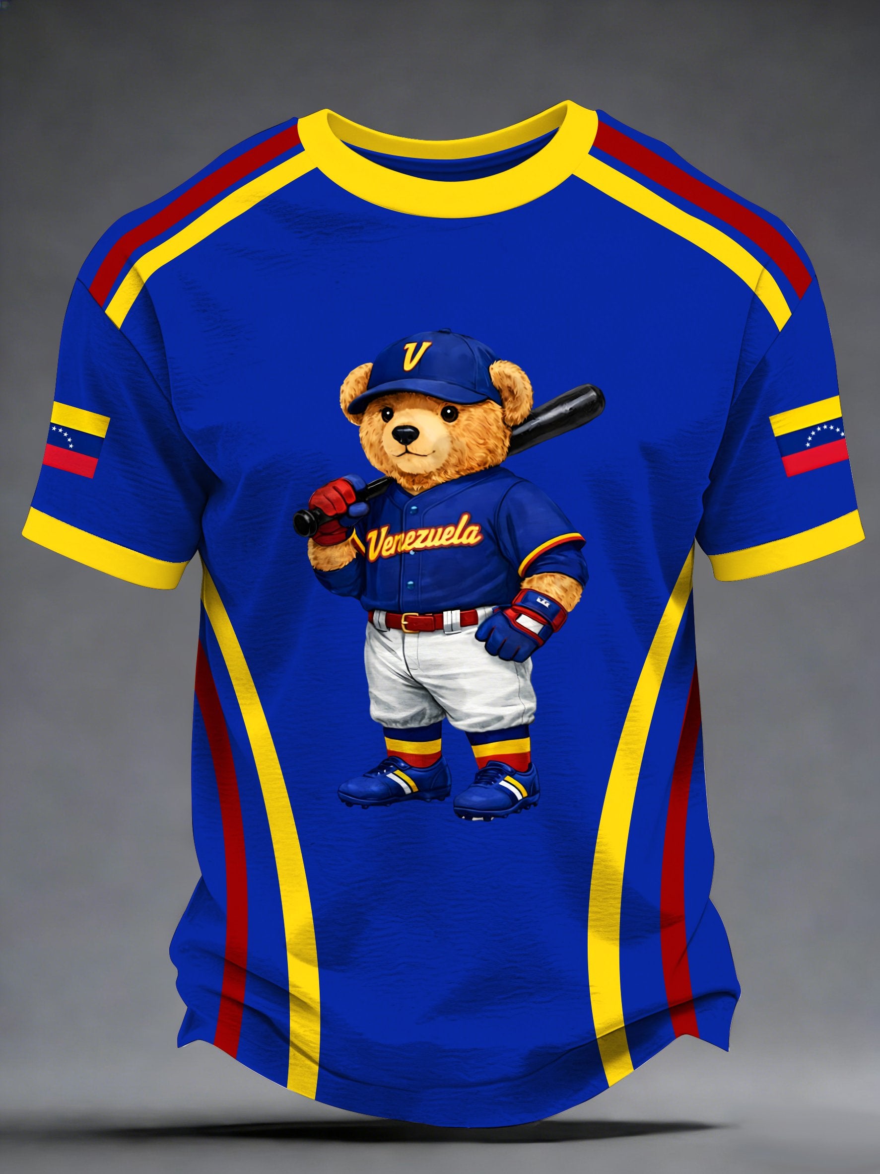 Venezuela Baseball Champion Men's Short-Sleeved Comfortable T-Shirt