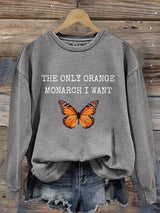 Retro The Fading of the Red White and Blue Print Sweatshirt