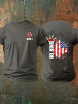 🔥Buy 3 Get 15% Off🔥Men's  NOPE No King American Flag Print T-Shirt