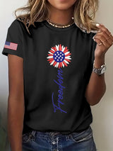 Women's Sunflower "Freedom" Printed T-Shirt