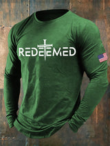 🔥Buy 3 Get 15% Off🔥Men's casual long-sleeved forgiveness print long-sleeved T-shirt