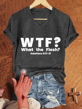 Women'S Casual Faith Short Sleeve T-Shirt
