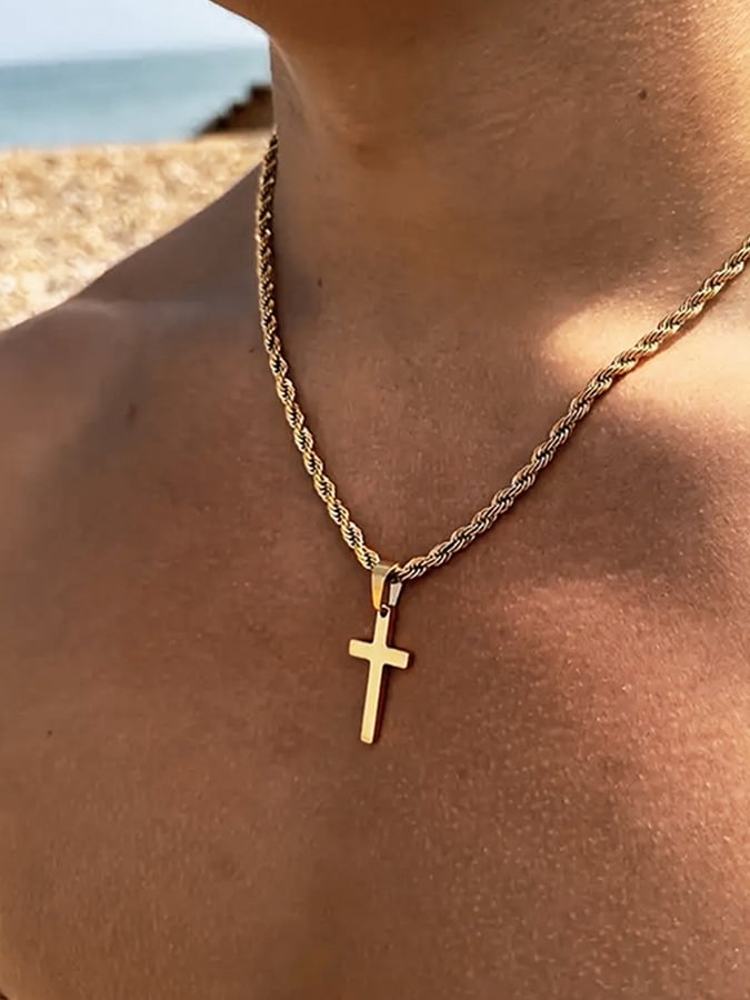 Men's Street Trend Cross Necklace