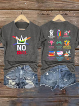 🔥Buy 3 Get 15% Off🔥Women's  No Kings Print T-Shirt