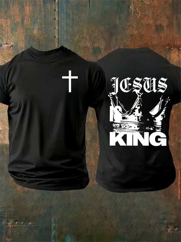 Men's  Jesus Is King Christian  T-Shirt