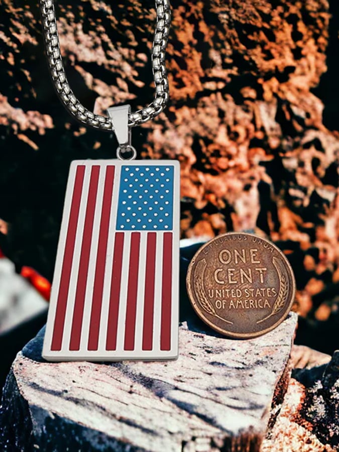 Unisex Independence Day Necklace