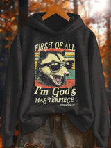 Women's Faith Letters Print Hoodie