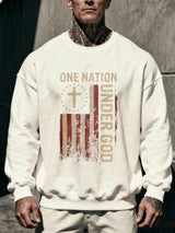 🔥Buy 3 Get 15% Off🔥Men'S Round Neck Casual Faith Print Sweatshirt