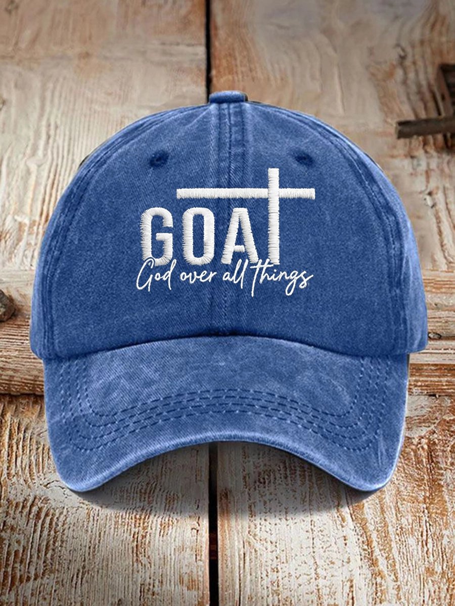 Unisex Retro God Over All Things Hat