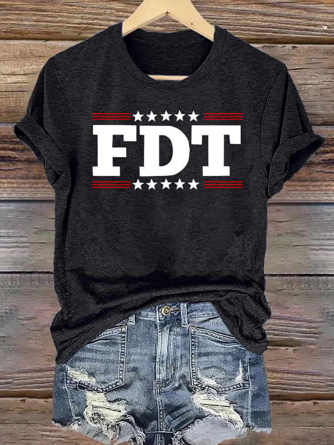 🔥Buy 3 Get 15% Off🔥Women's  FDT Print  T-Shirt