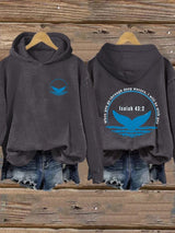 Women's When You Go Through Deep Waters,i will be with you34:2 Printed Hoodie