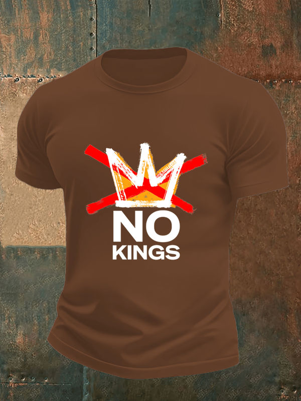 🔥Buy 3 Get 15% Off🔥Men's no kings in America print  T-Shirt
