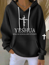 Women's Casual Faith Ribbed Hoodie