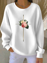 Women's Casual His Way Is Better Print Sweatshirt