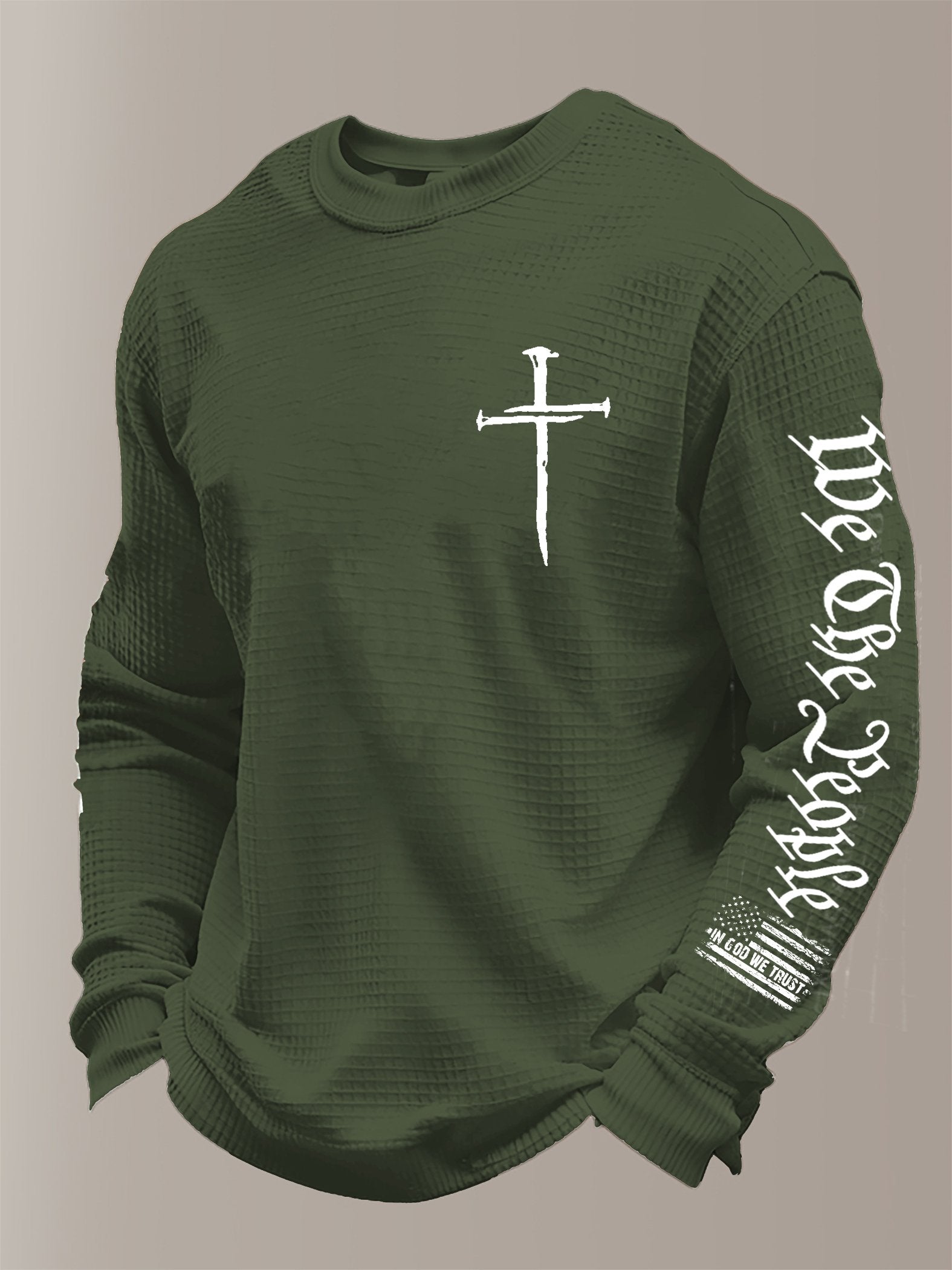 Men's faith Print Waffle T-Shirt
