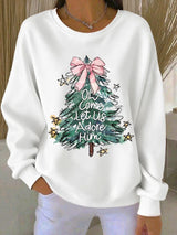 Women's Christmas Christ O Come Let Us Adore Him Print Casual T-shirt