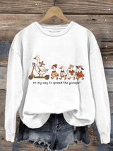 Women's   Funny Goose Quote Inspired by the Bible Sweatshirt