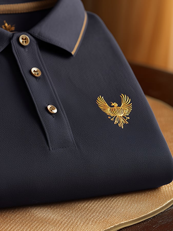 🔥Buy 3 Get 15% Off🔥Men's Offline Business Autumn Pumpkin Contrast Polo