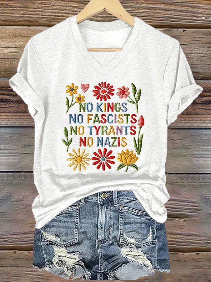 Women's Casual FDT Printed Short-Sleeve T-Shirt